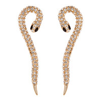 Medusa snake earrings