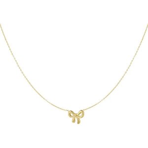 Ketting met strikje goud