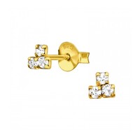Triangle zirkonia studs