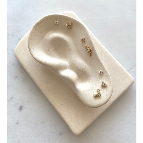Oh So HIP Mini hartjes studs zirkonia