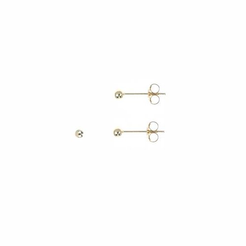 Oh So HIP Ball studs gold plated 4 mm