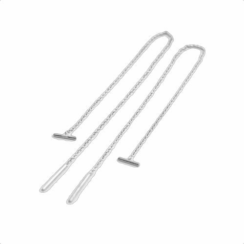 Lange threader oorbellen 925 zilver Lange threader oorbellen 925 zilver