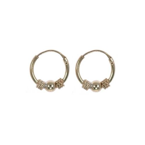 Oh So HIP Bali hoops gold plated 10 mm Oh So HIP Bali hoops gold plated 10 mm