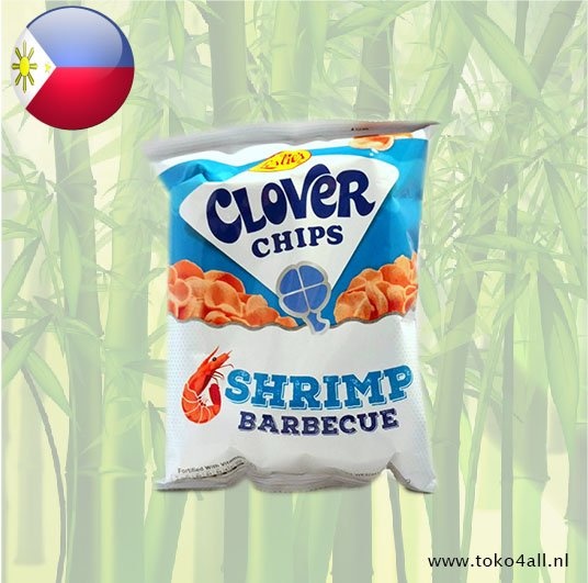 Leslies Clover Chips Shrimp BBQ 50 gr