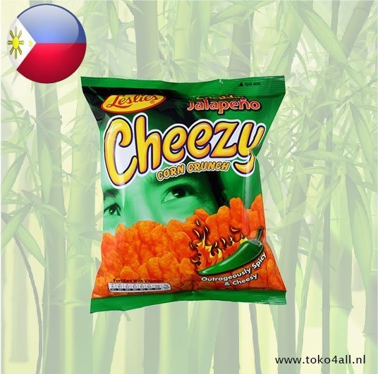 Leslies Cheezy Corn Crunch Cheddar Jalapeno 70 gr