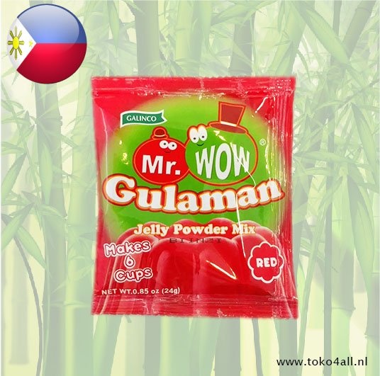 Gulaman Red Jelly Powder Mix 24 gr