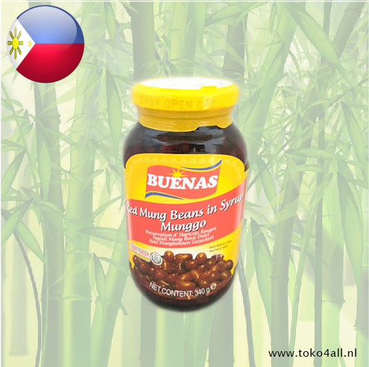 Buenas Red Mung Beans In Syrup 340 gr