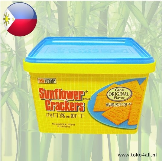Sunflower Crackers Natural 600 gr