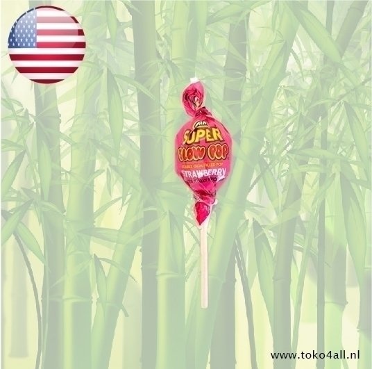 Super Blow Pop Strawberry Lolly pop 36 gr