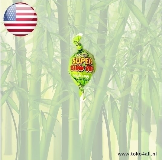 Super Blow Pop Sour Apple Lolly pop 36 gr