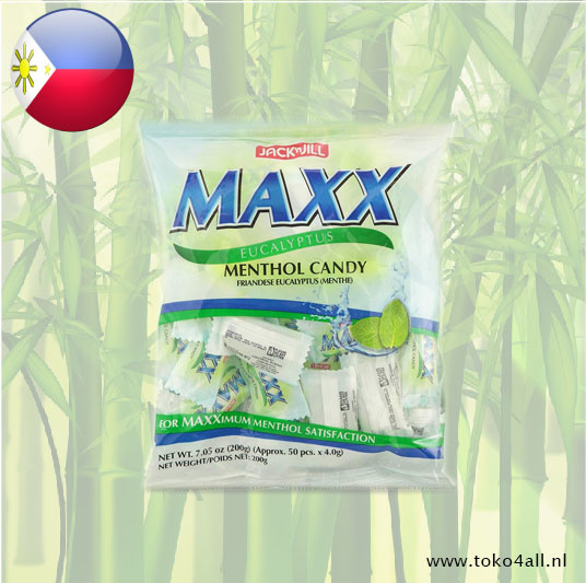 Jack N Jill Maxx Menthol Eucalyptus candy 200 gr
