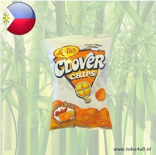 Leslies Clover Chips Chili Cheese 85 gr