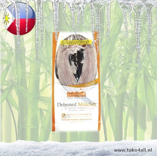 Gefileerde Milkfish Naturel 400 gr