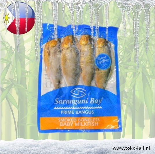 Gerookte gefileerde Baby Milkfish 320 - 500 gr