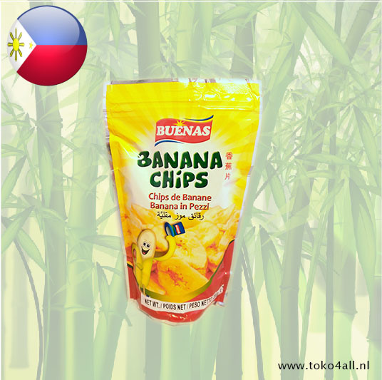 Buenas Bananen Chips Zoet 200 gr