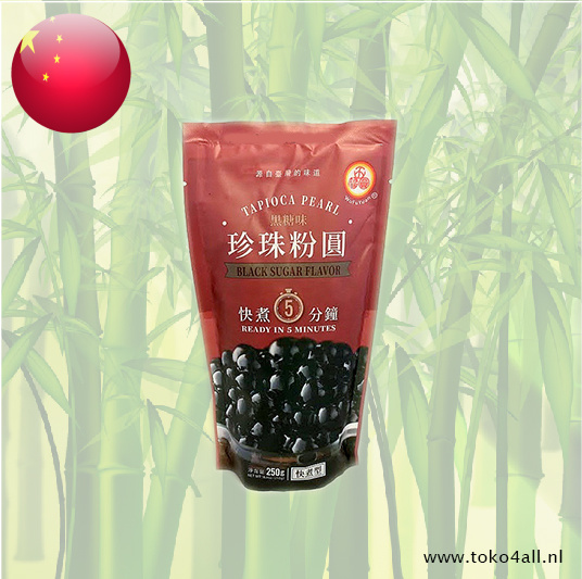 Gesuikerde Zwarte Tapioca Parels 250 gr