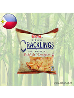 Oishi Ribbed Cracklings Salt and Vinegar 24 gr