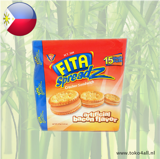 M.Y. San Fita Spreadz bacon flavor Cracker Sandwich 375 gr