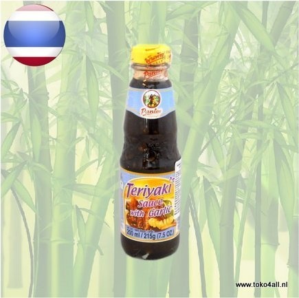 Teriyaki Saus met knoflook 200 ml