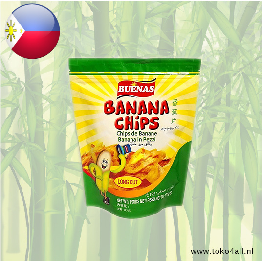 Buenas Banana Chips Sweet Long Cut 175 gr