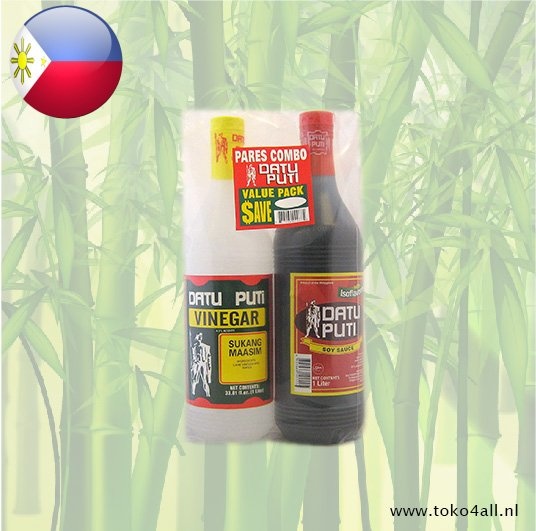 Datu Puti Combo Pack Azijn + Soja Saus 2 x 1 ltr