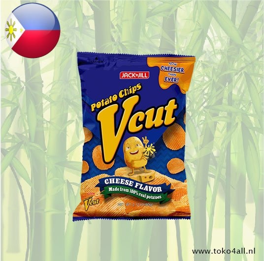 Jack N Jill Vcut Potato Chips Cheese flavour 60 gr