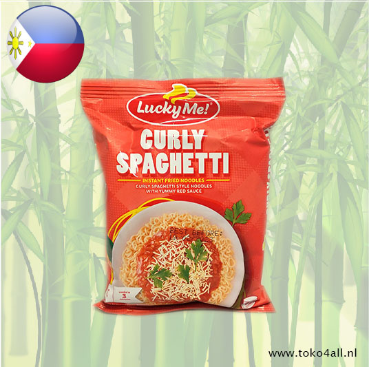Lucky Me Instant Curly Spaghetti 70 gr