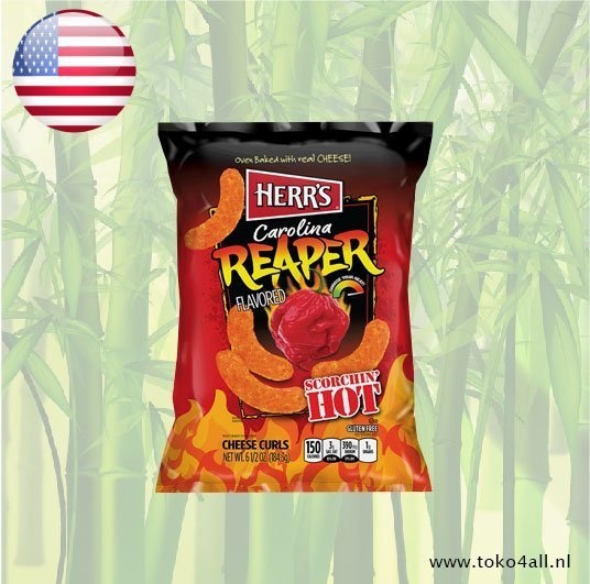 Carolina Reaper Flavored Cheese Curls 184 gr