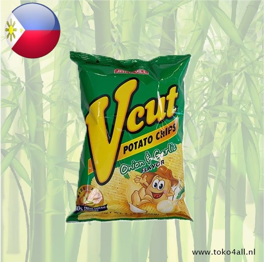 Jack N Jill Vcut Potato Chips Onion Garlic flavour 60 gr