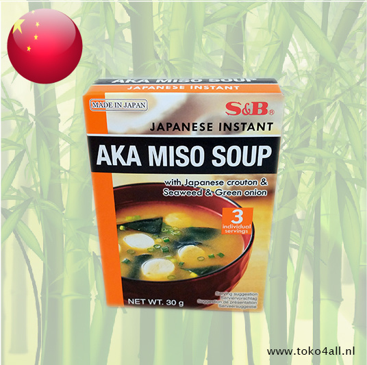 Japanse Instant Aka Miso Soep 30 gr