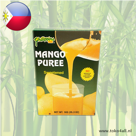 Philippine brand Mango Puree Sweetened 1 kilo