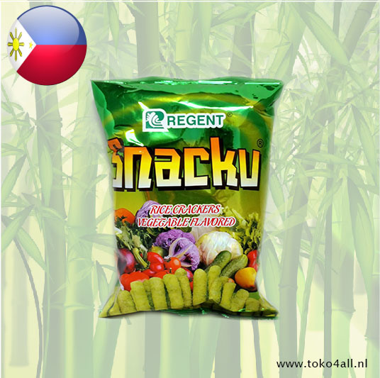 Snacku Rice crackers Vegetable flavored 60 gr
