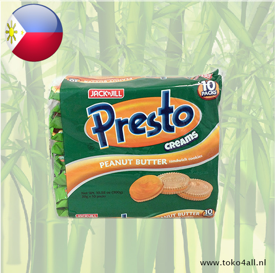 Jack N Jill Presto Creams Pindakaas sandwich koekjes 300 gr