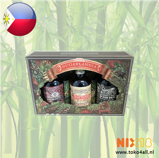 Don Papa Don Papa Rum 7 years, 10 years, sherry cask Gift Pack 3 x 20 cl