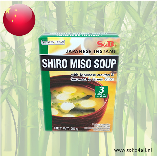 Japanse Instant Shiro Miso Soep 30 gr