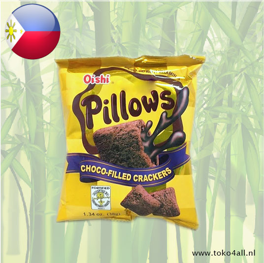 Oishi Pillows Choco filled crackers 38 gr