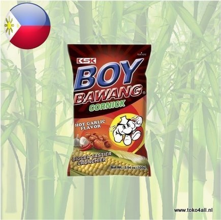 Boy Bawang Hot Garlic Cornick 100 gr