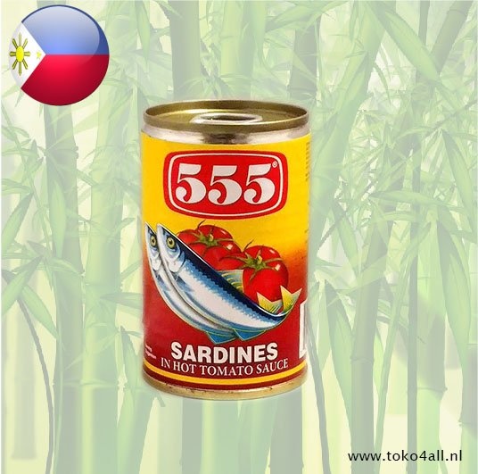 Sardines in tomaten saus met chili 155 gr