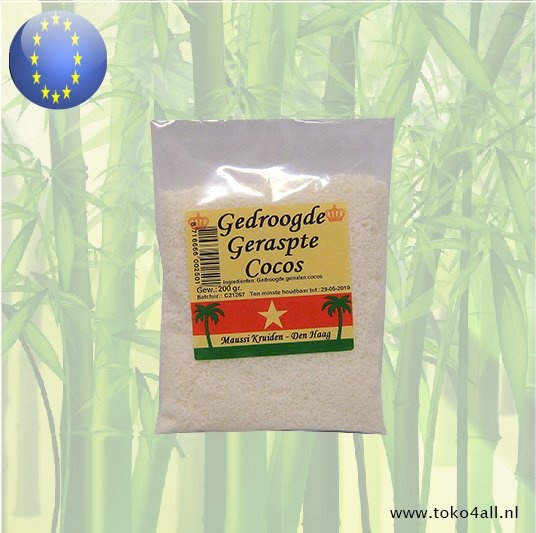 Gedroogde Geraspte kokos 200 gr