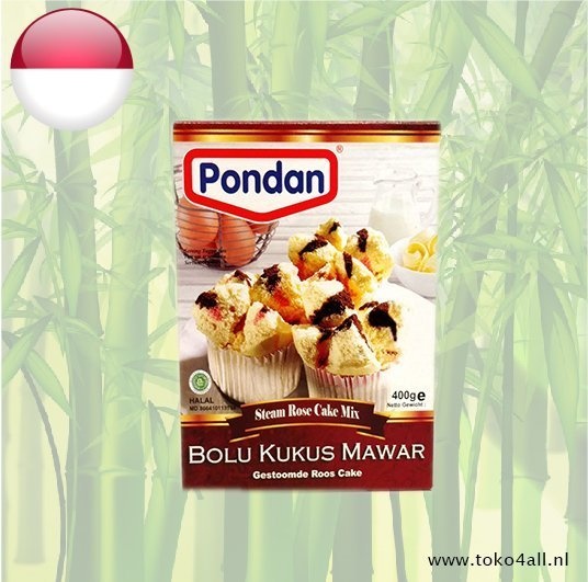 Pondan Bolu Kukus Mawar 400 gr