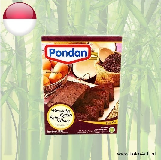 Pondan Brownies Kukus Ketan Hitam 400 gr