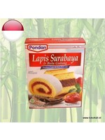 Pondan Lapis Surabaya Bolu Gulung 400 gr BB 31-03-24