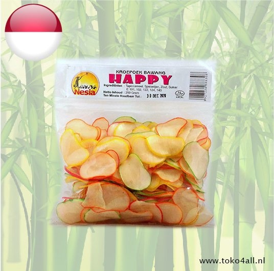 Krupuk Bawang Happy 250 gr