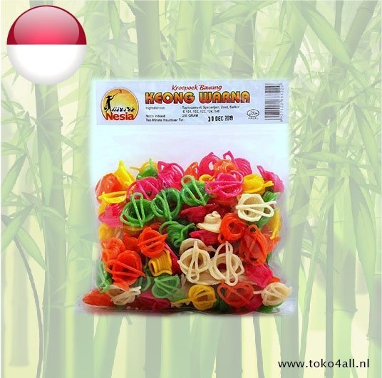 Krupuk Bawang Keong Warna 250 gr