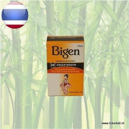 Bigen Hair Dye Black Brown 58 6gr