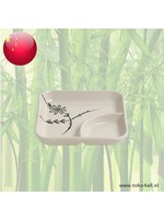 Sushi tray with compartment 115 x 115 mm