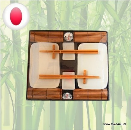 Tableware Set Sushi in Brown