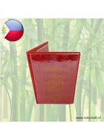 Philippine Passport holder burgundy red plastic