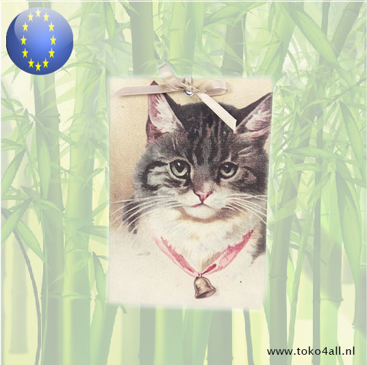 Fragrance bag Cat with bell (cedar) 170 x 115 mm