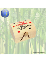Wooden Gift box Happy Valentines Day